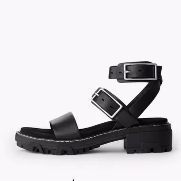 RAG & BONE Shiloh Ankle Strap Sandal in Sterling - Picture 2 of 9